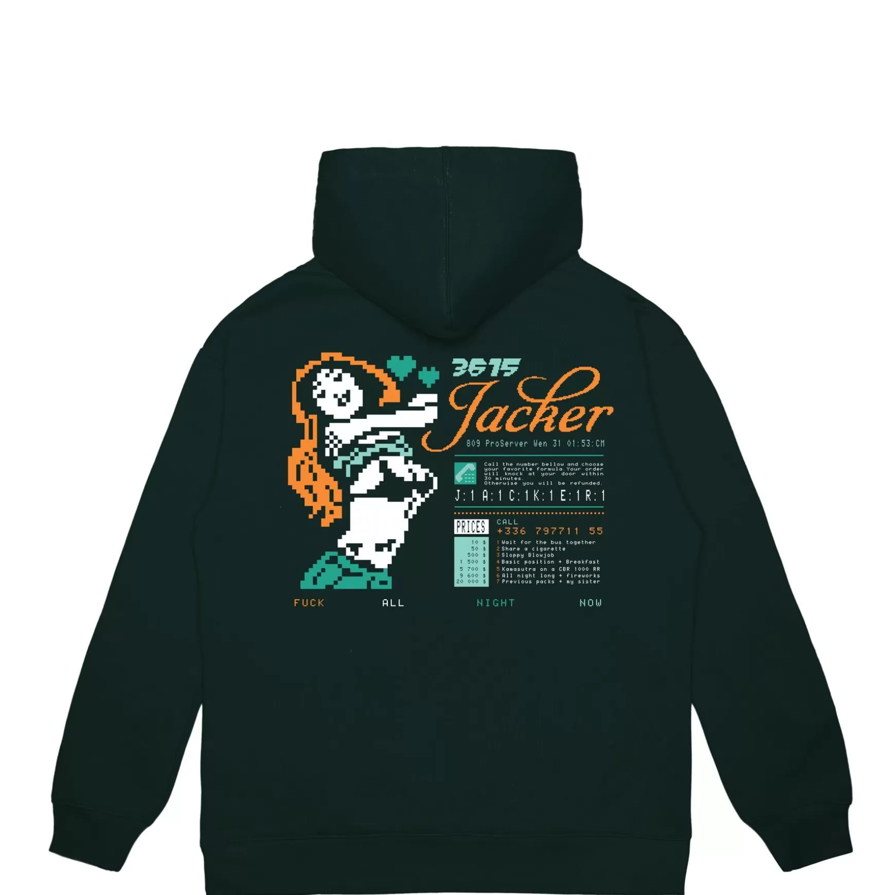 Jacker Sweatshirts>3615 Hoodie-Green