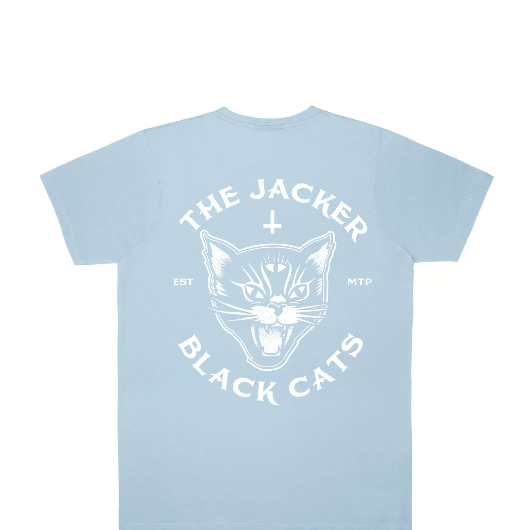 Jacker T-Shirts>Black Cats T-Shirt-Baby Blue