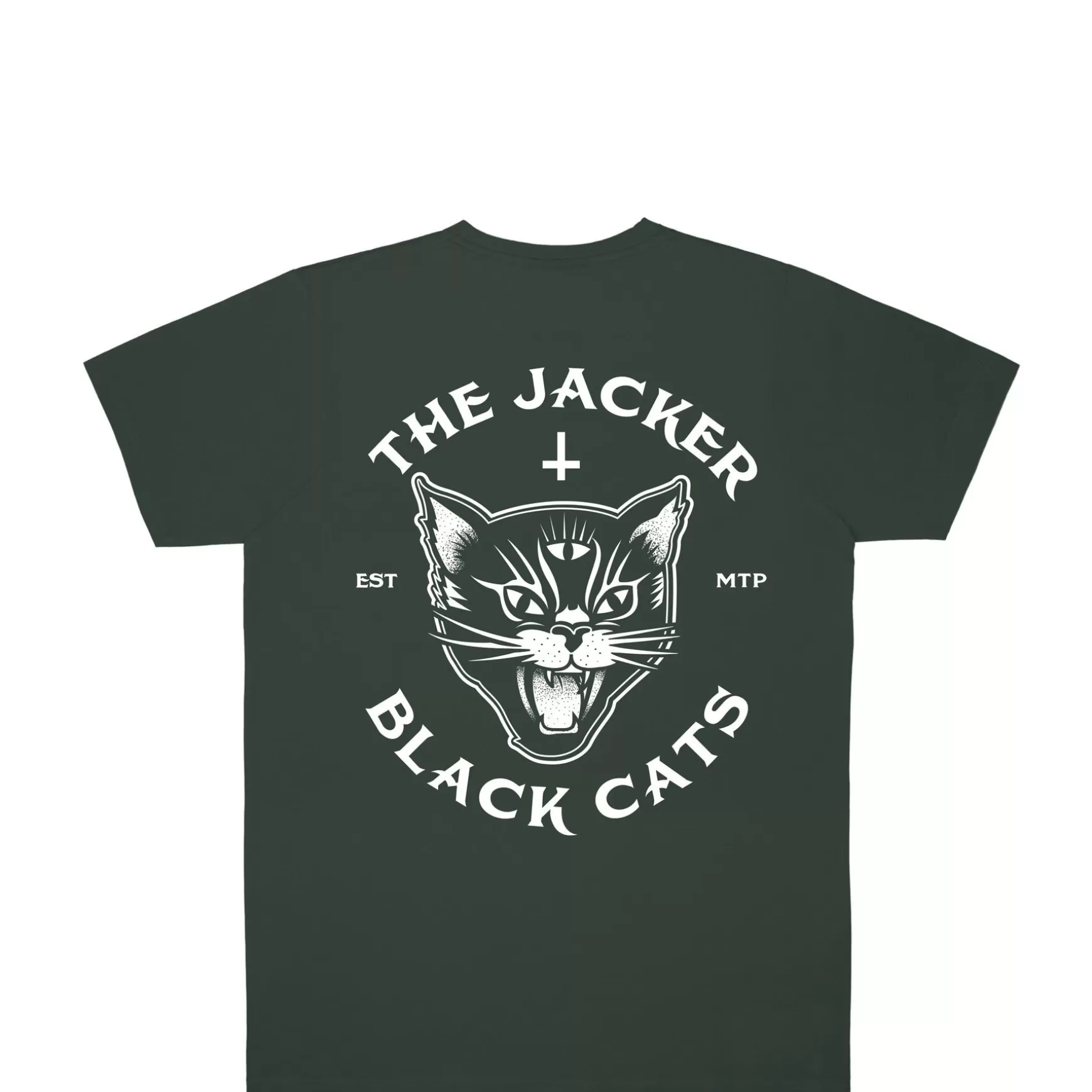 Jacker T-Shirts>Black Cats-T-Shirt-Dark Green