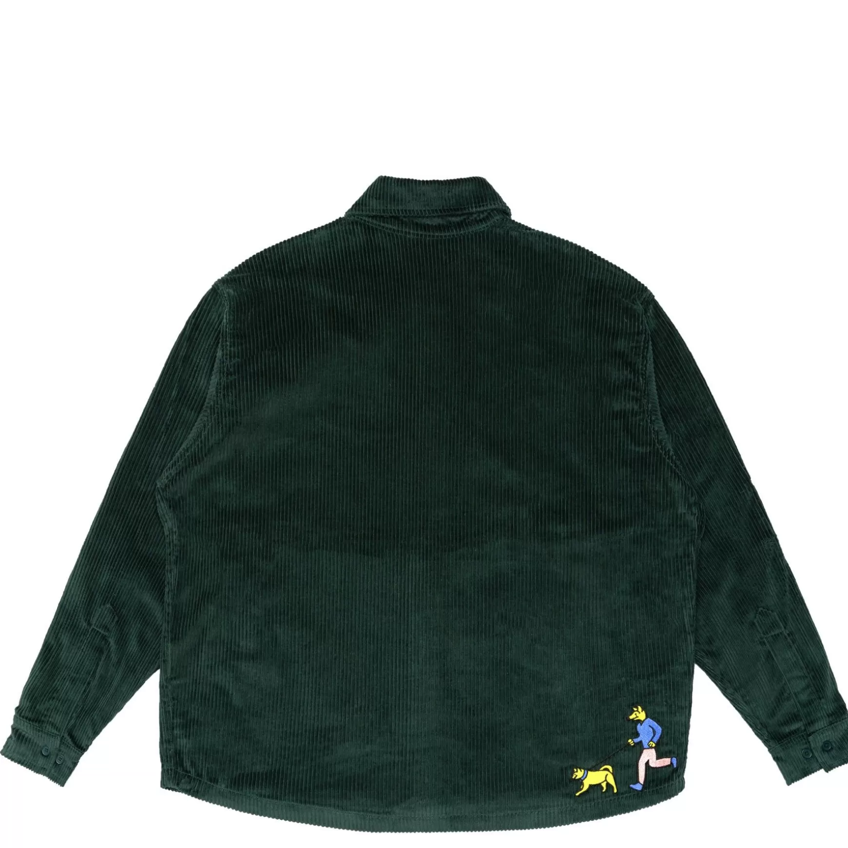 Jacker Shirts>City Tour Corduroy Shirt-Dark Green