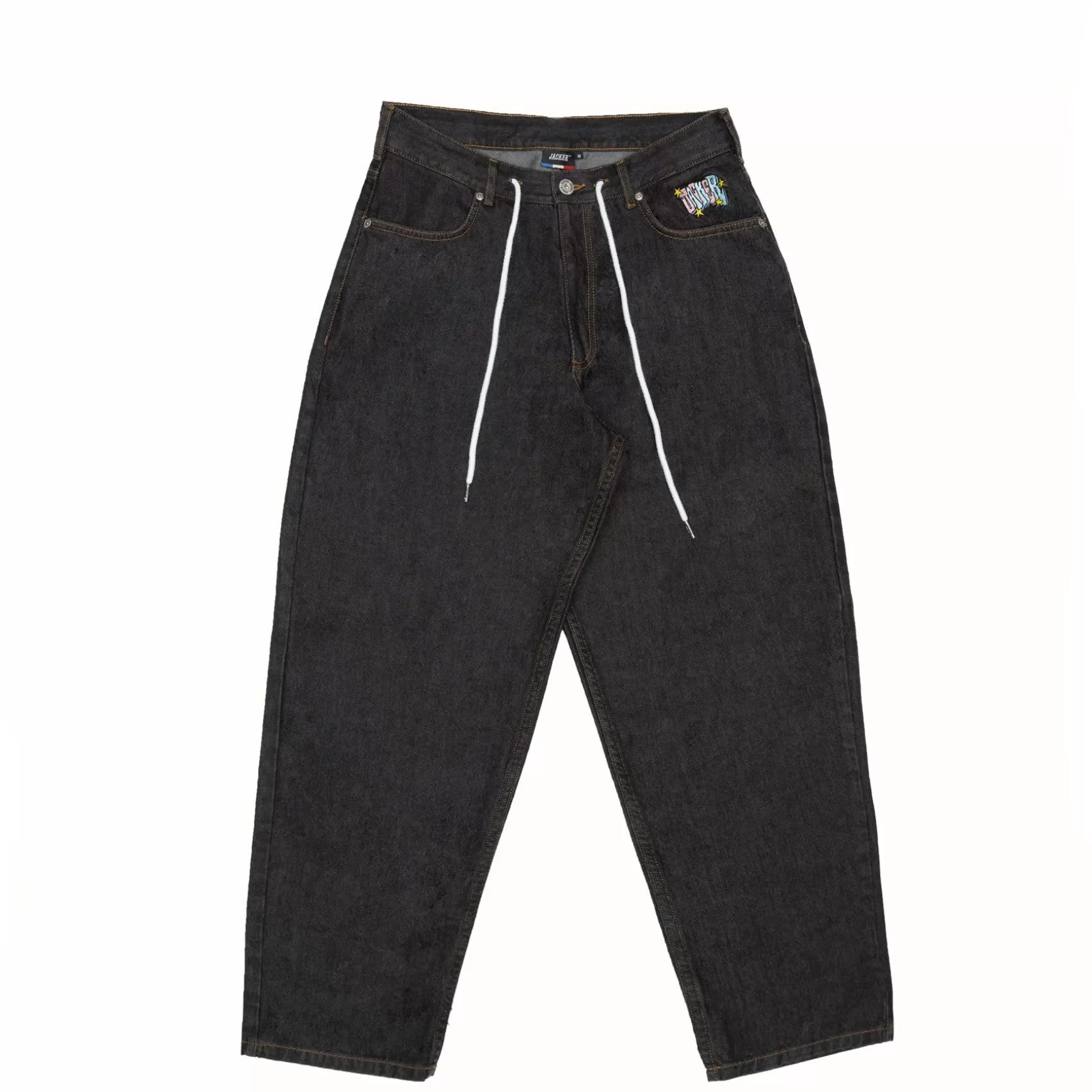 Jacker Denim>City Tour Denim Baggy Pant-Black