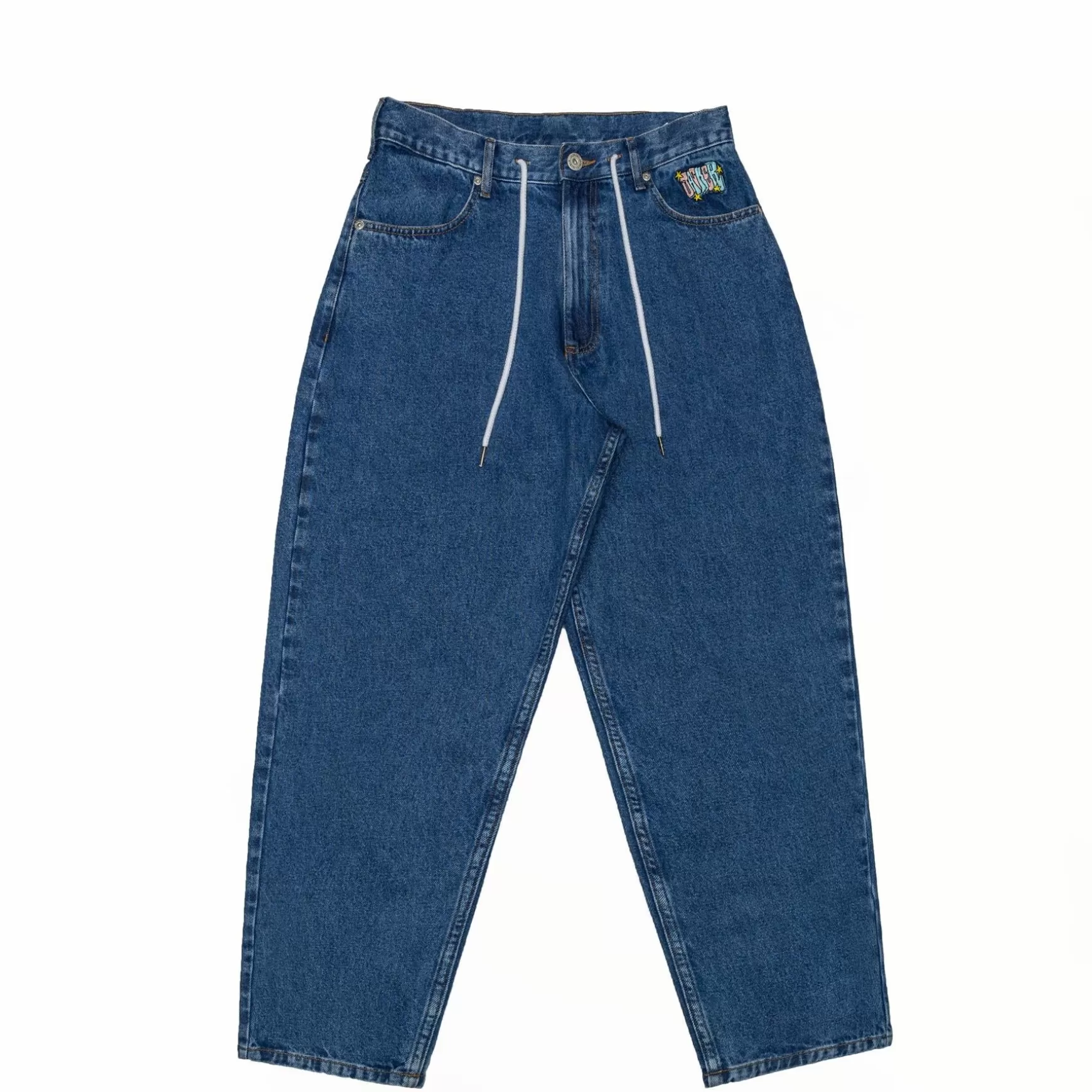 Jacker Denim>City Tour Denim Baggy Pant-Blue