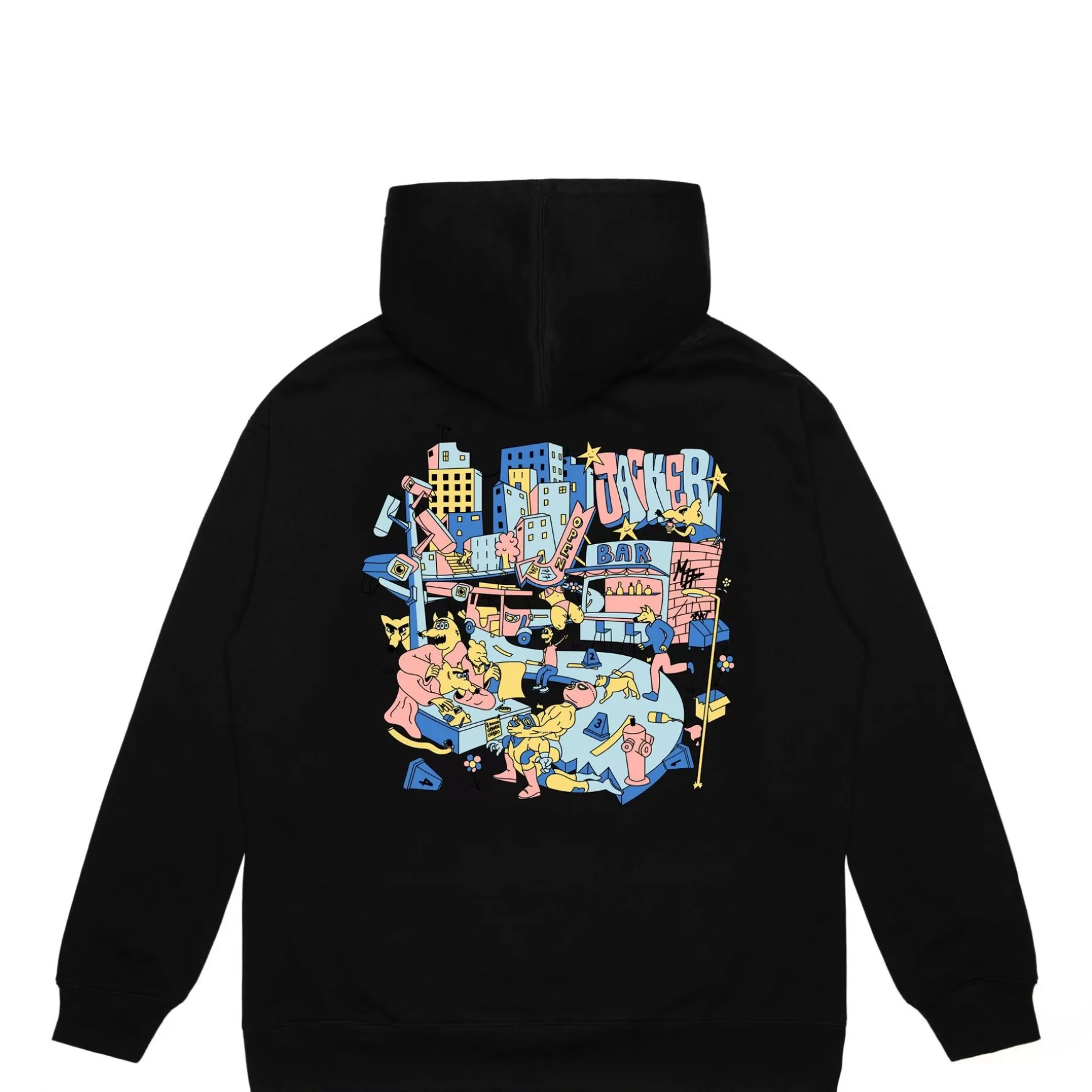 Jacker Sweatshirts>City Tour Hoodie-Black