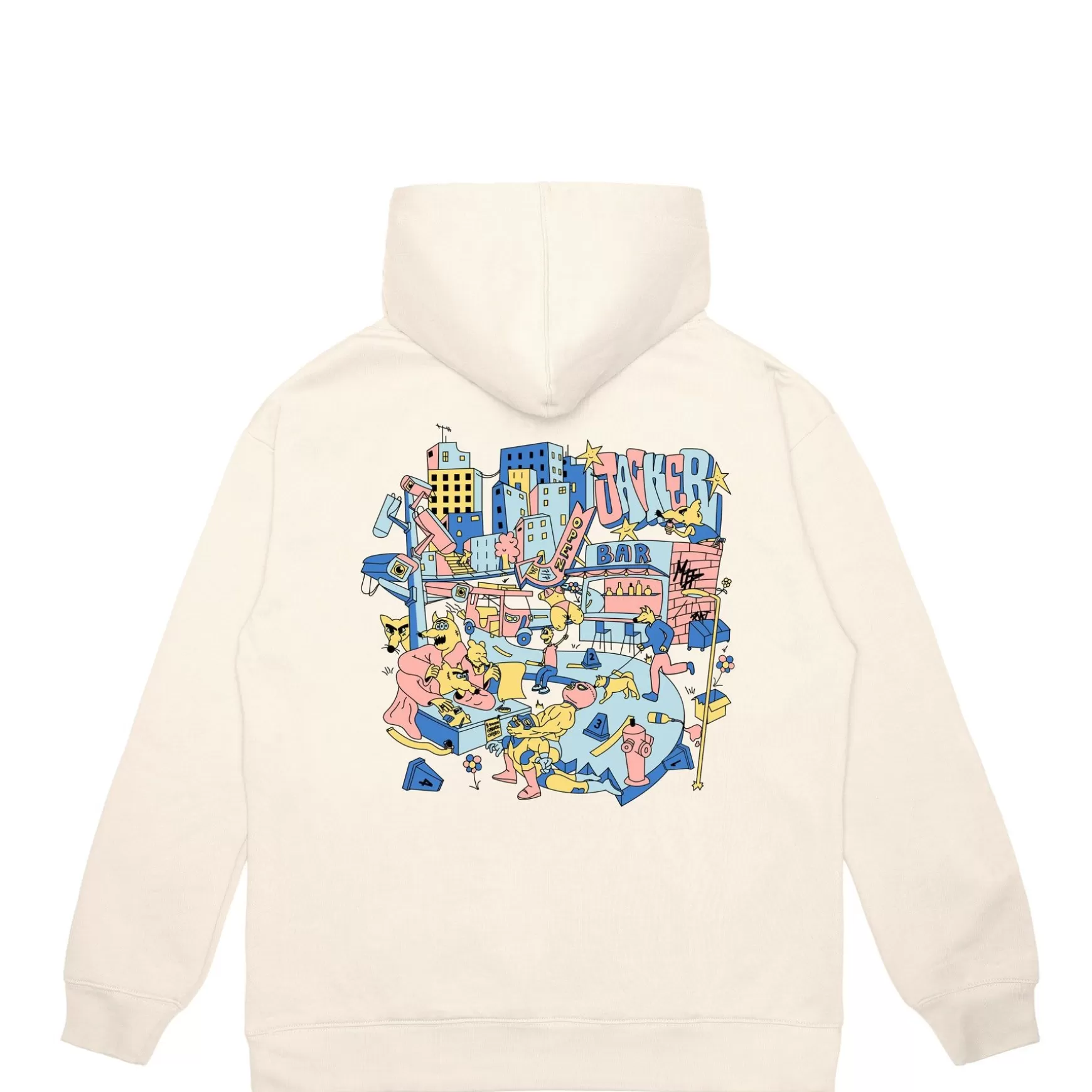 Jacker Sweatshirts>City Tour Hoodie-Tofu