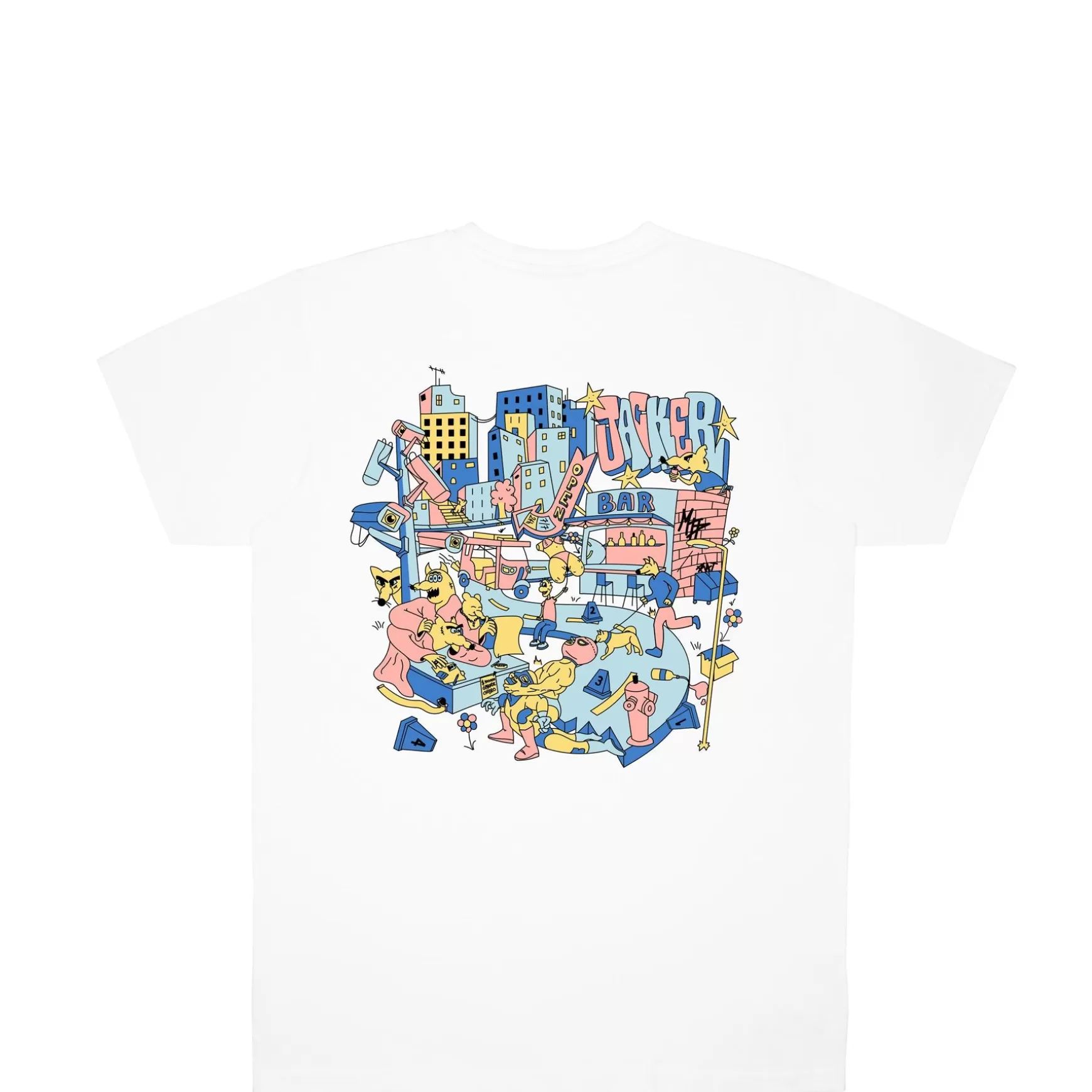 Jacker T-Shirts>City Tour T-Shirt-White