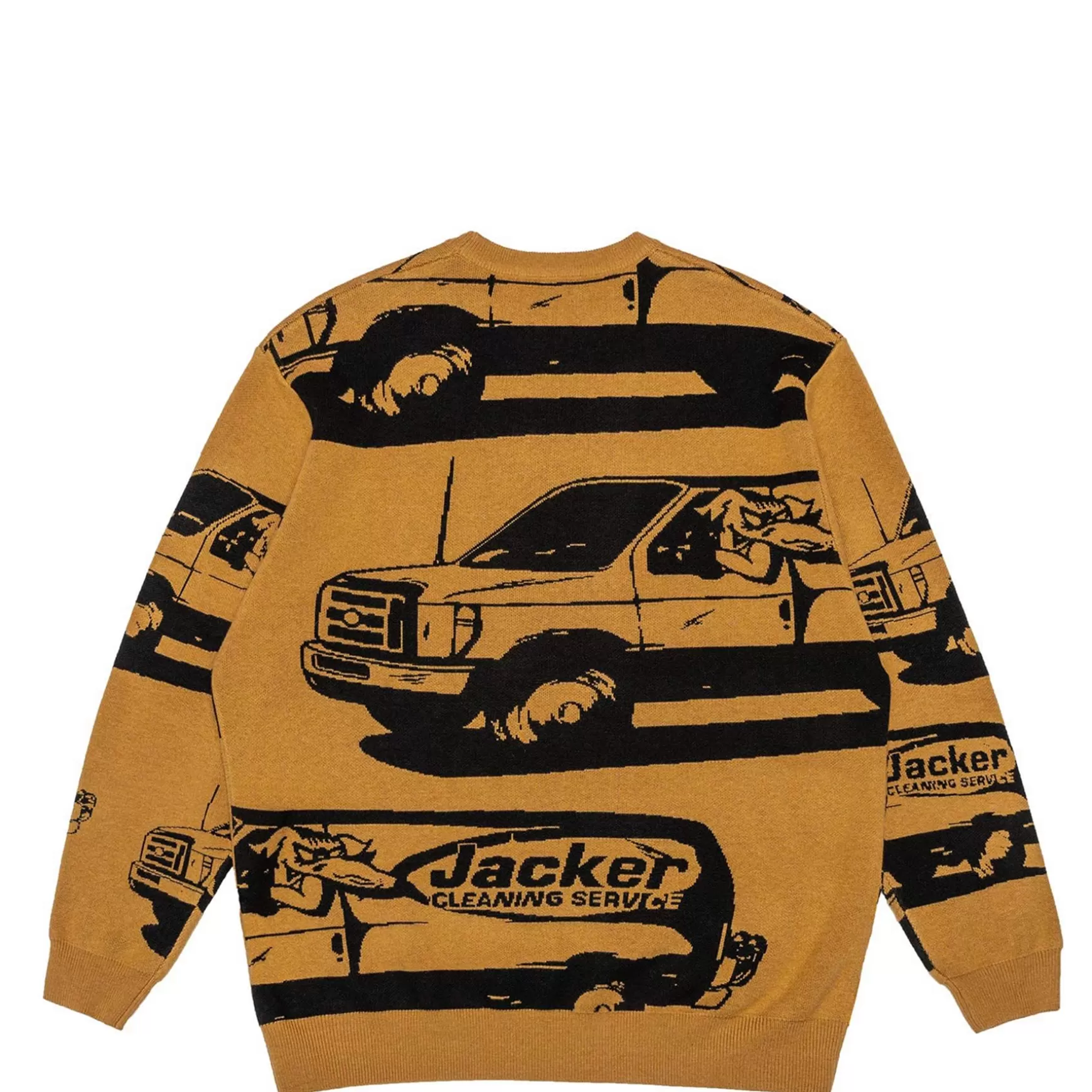 Jacker Sweatshirts>Cleaner Crewneck Knit-Yellow