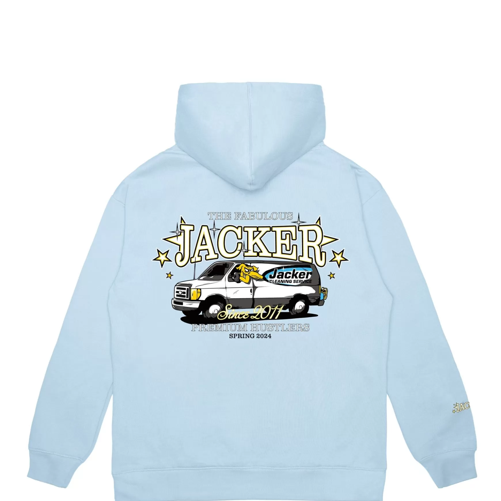 Jacker Sweatshirts>Cleaner Hoodie-Blue