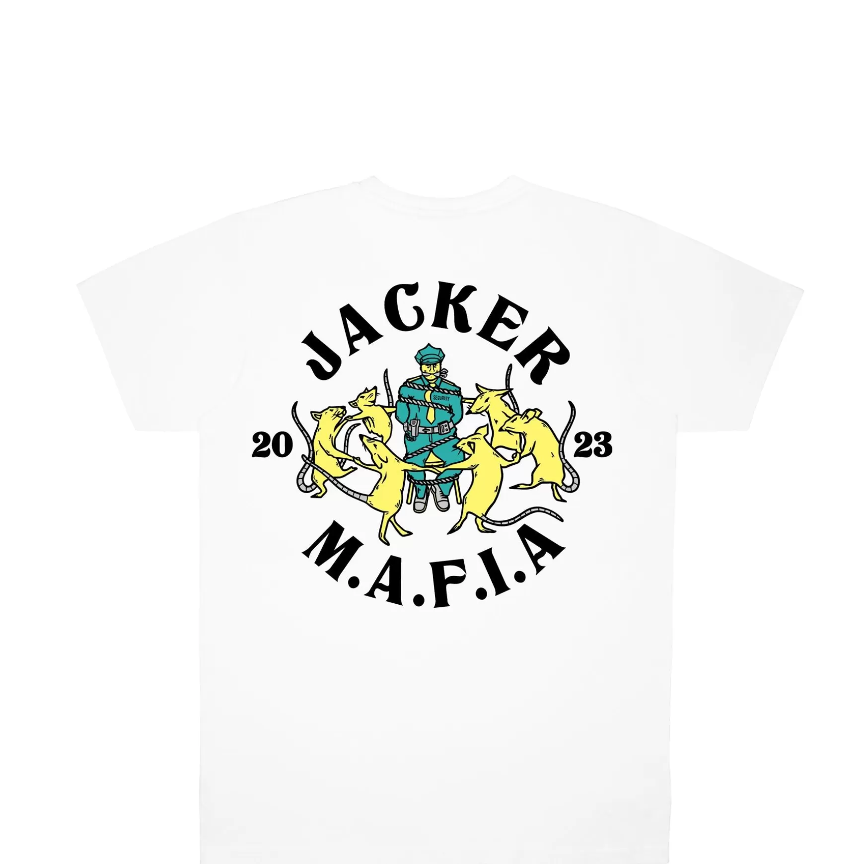 Jacker T-Shirts>Dancing Rats-T-Shirt-White