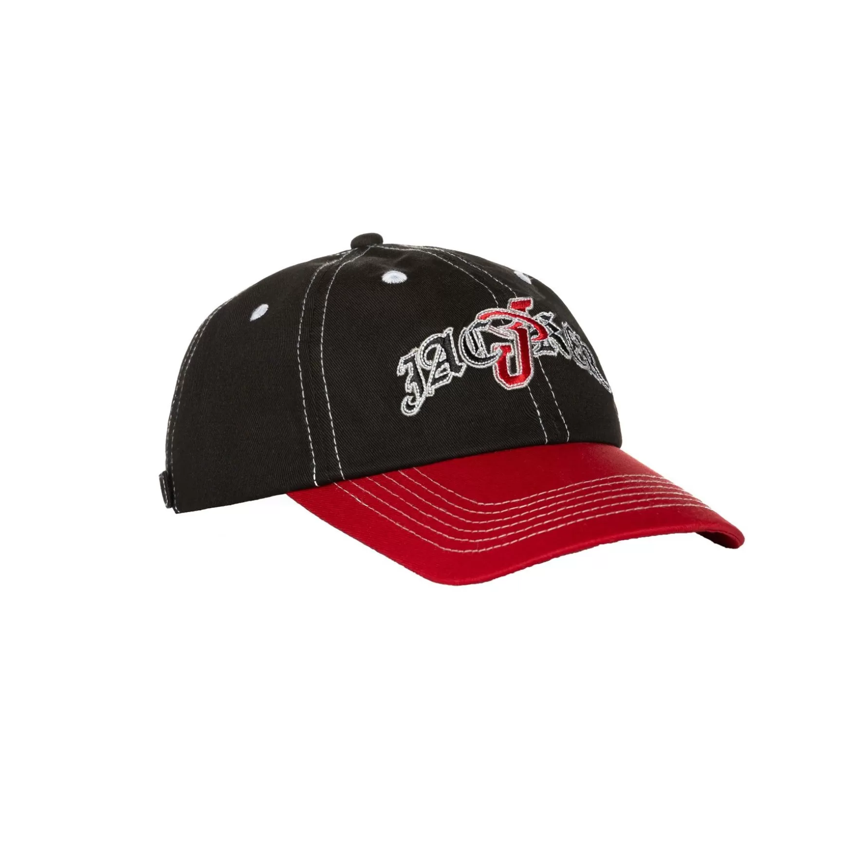 Jacker Headwear>Double Jay Cap-Black/Red