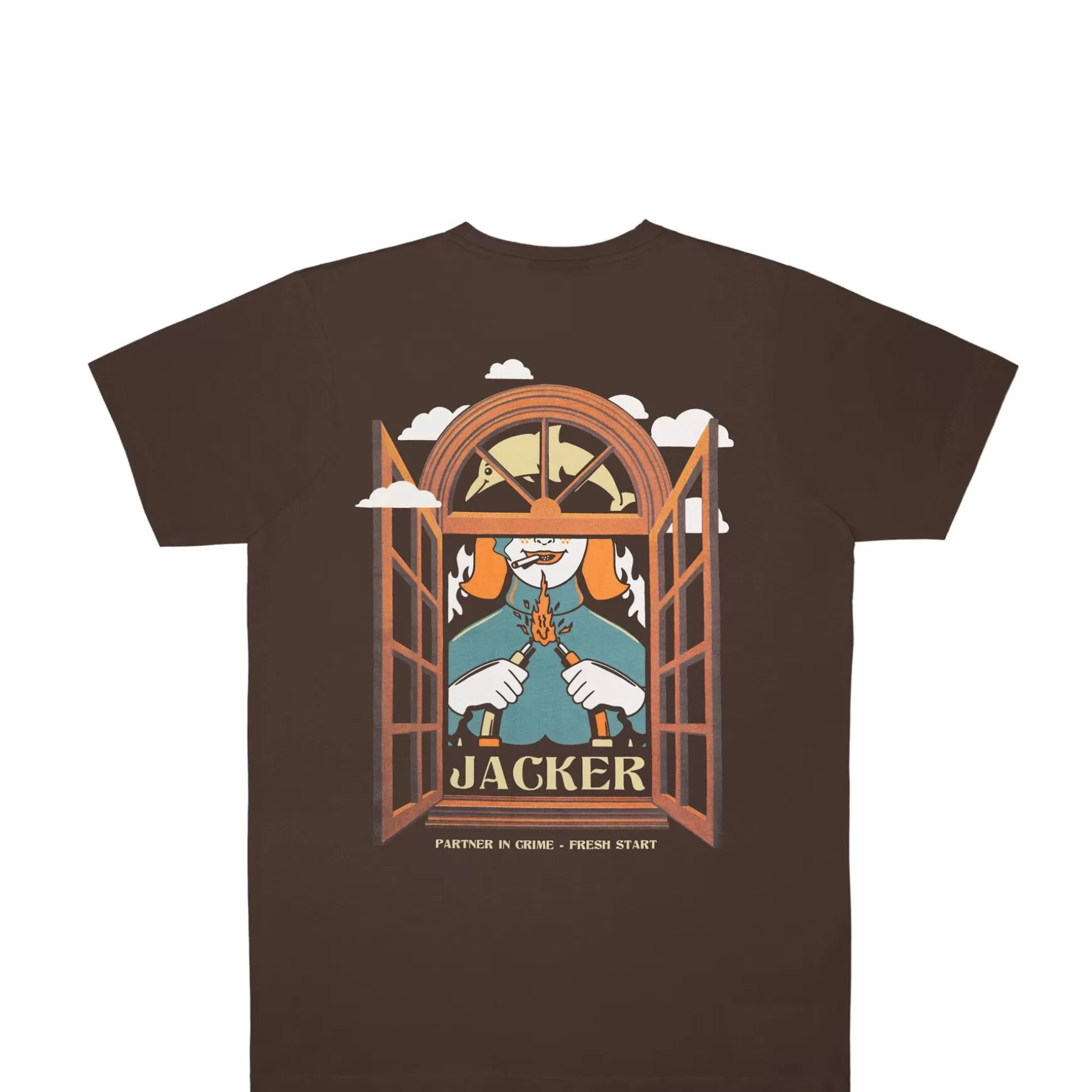 Jacker T-Shirts>Fresh Start-T-Shirt-Brown