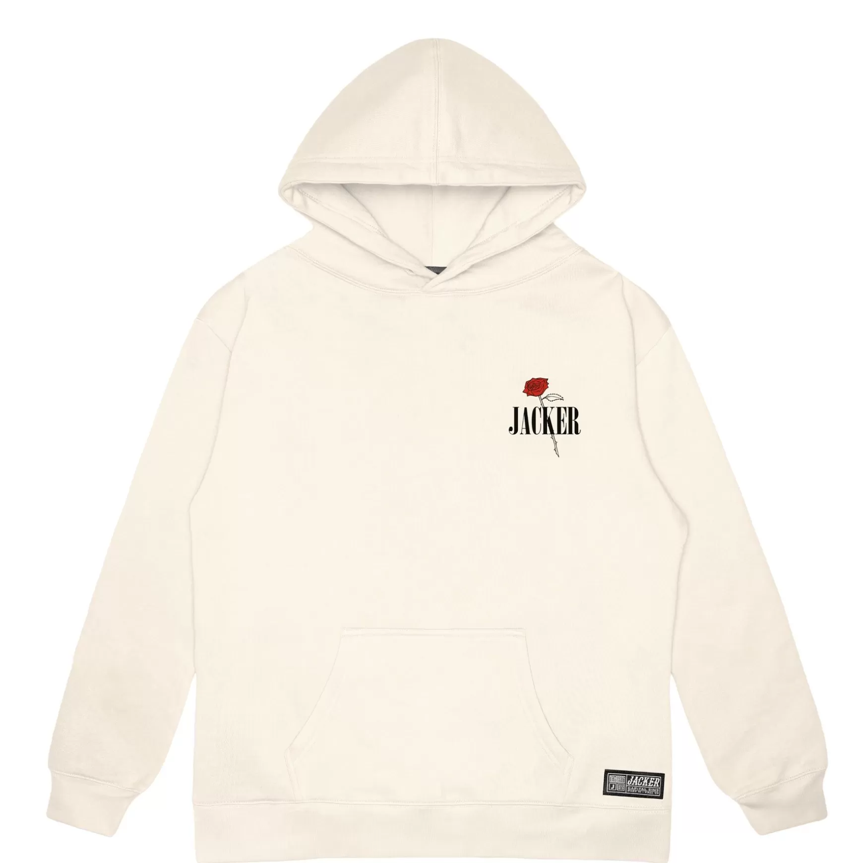 Jacker Sweatshirts>Holy Roses-Hoodie-Beige