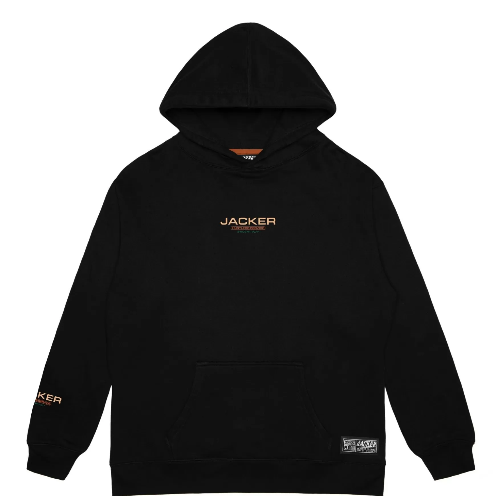 Jacker Sweatshirts>Hustler Service-Hoodie-Black