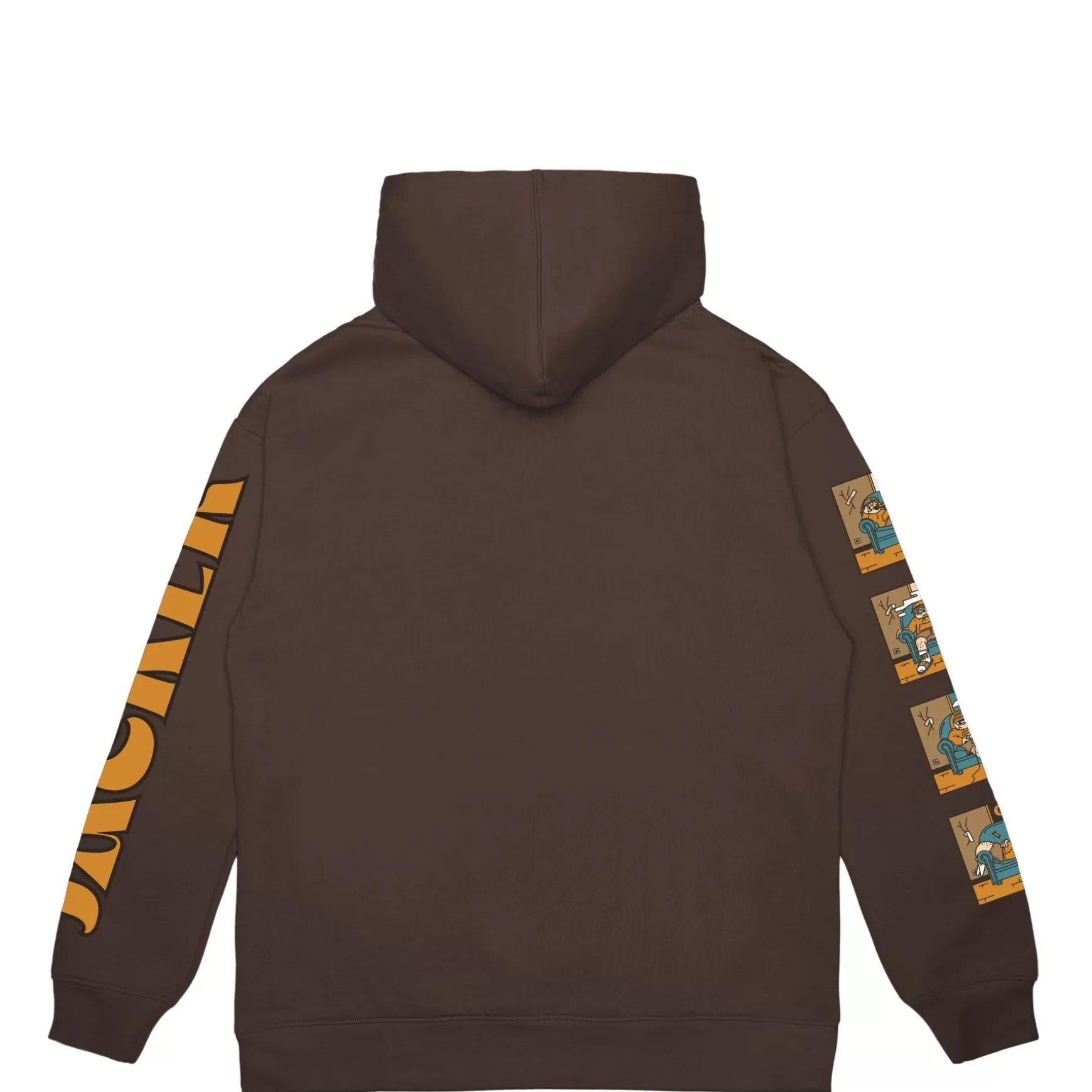 Jacker Sweatshirts>Lazy-Hoodie-Brown