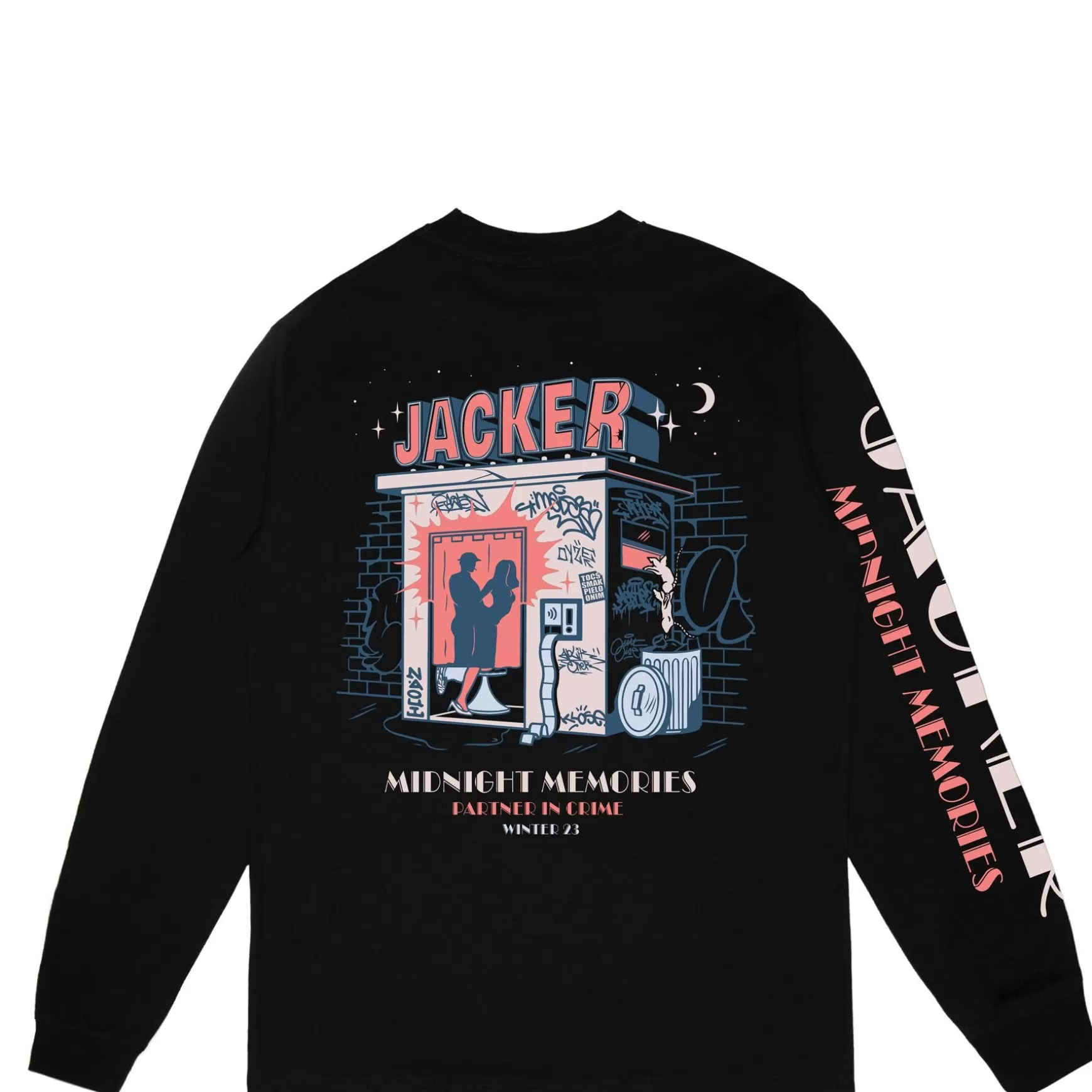 Jacker T-Shirts>Memories-Long Sleeves-Black