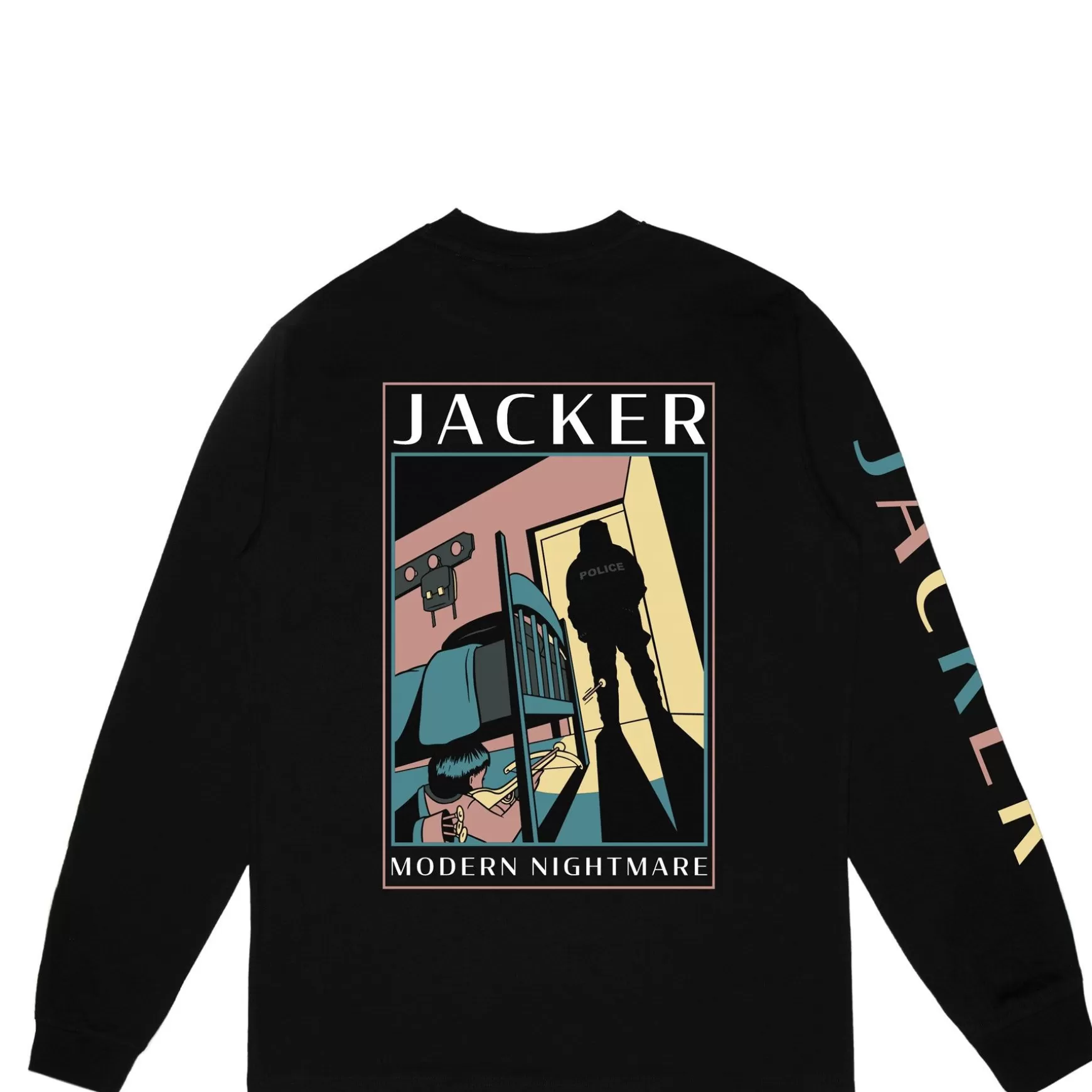 Jacker T-Shirts>Nightmare-Long Sleeves-Black