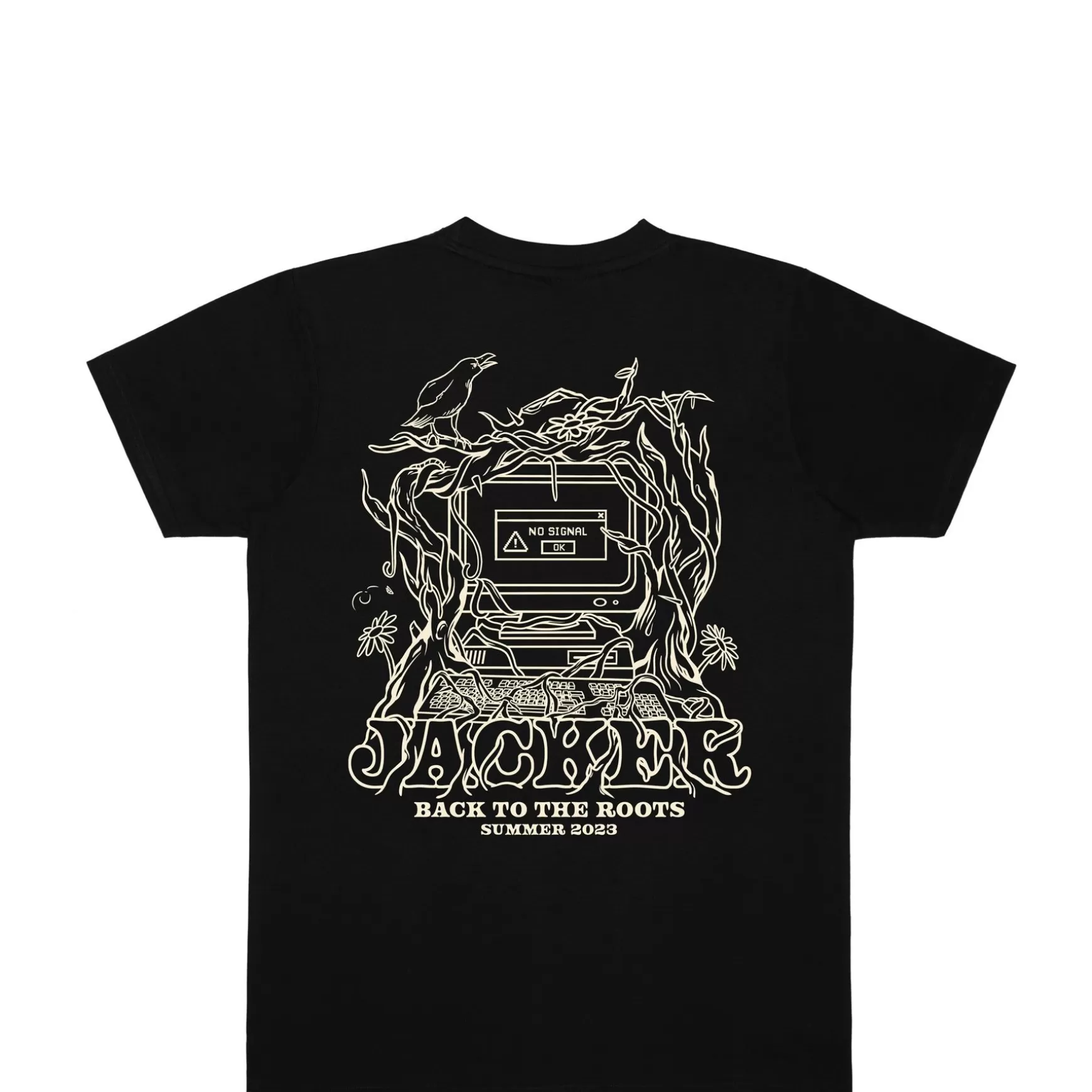 Jacker T-Shirts>No Signal-T-Shirt-Black