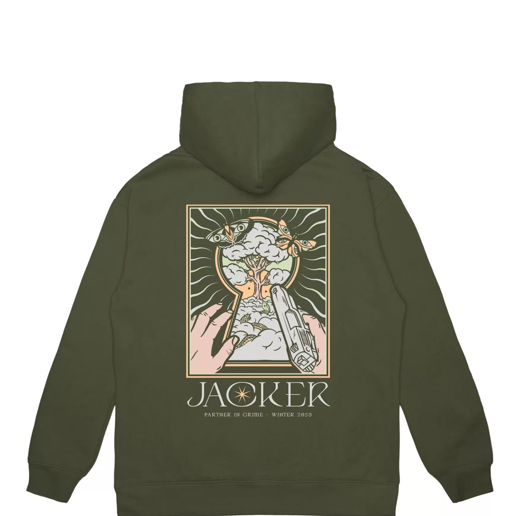 Jacker Sweatshirts>Paradise-Hoodie-Green