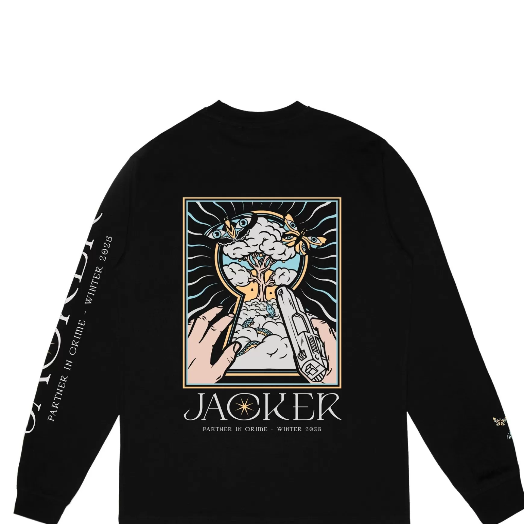 Jacker T-Shirts>Paradise-Long Sleeves-Black