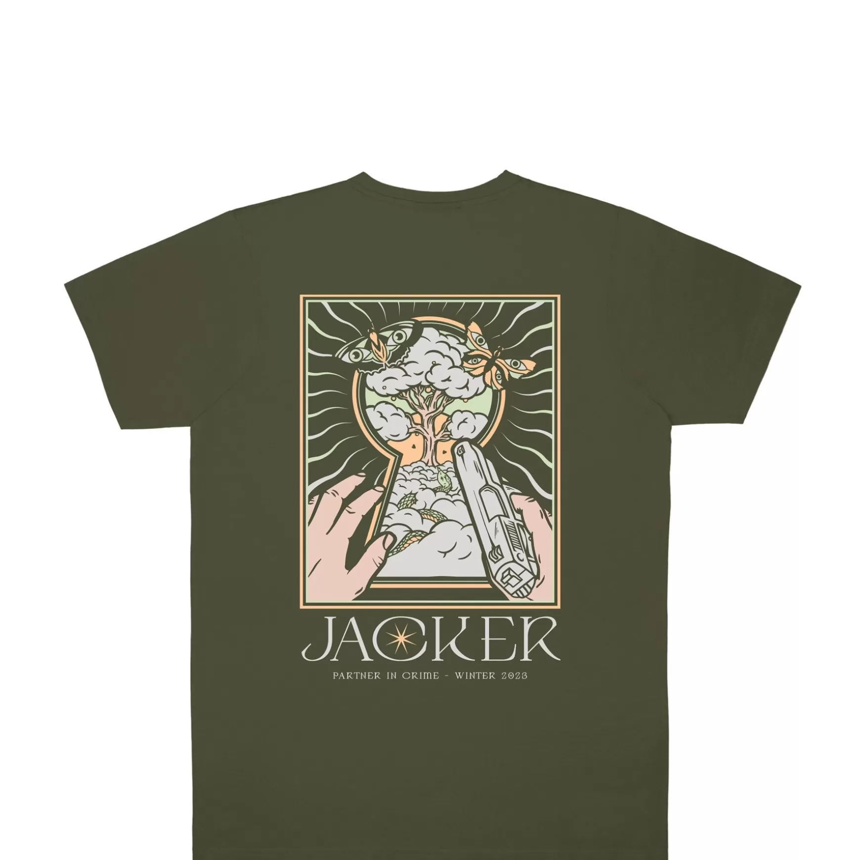 Jacker T-Shirts>Paradise-T-Shirt-Green