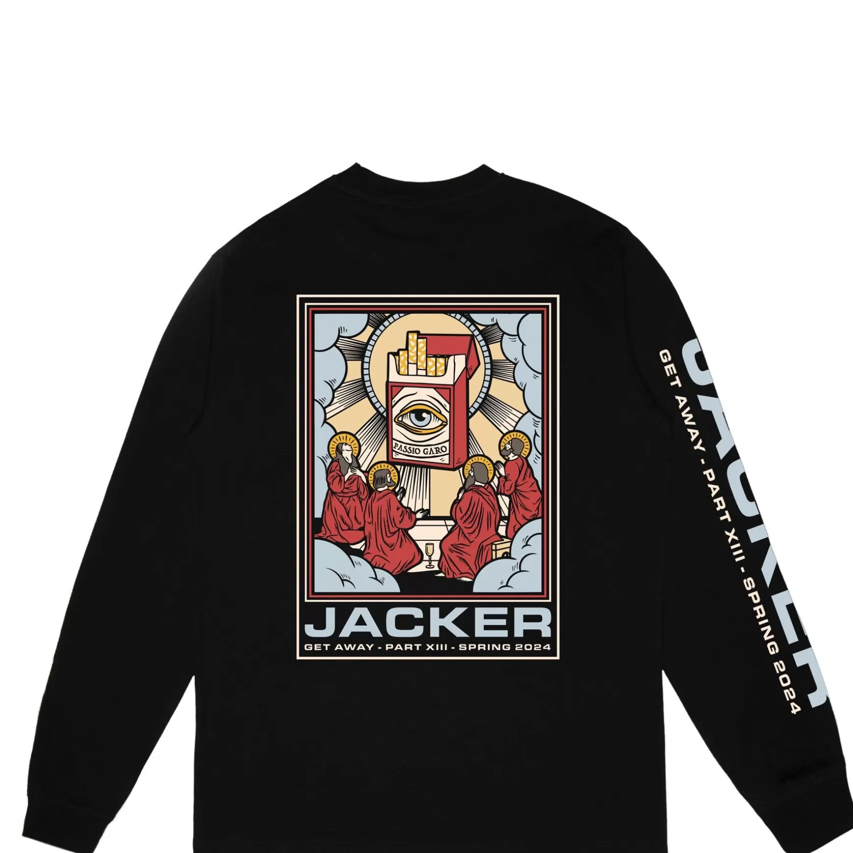 Jacker T-Shirts>Passio Garo Long Sleeves-Black