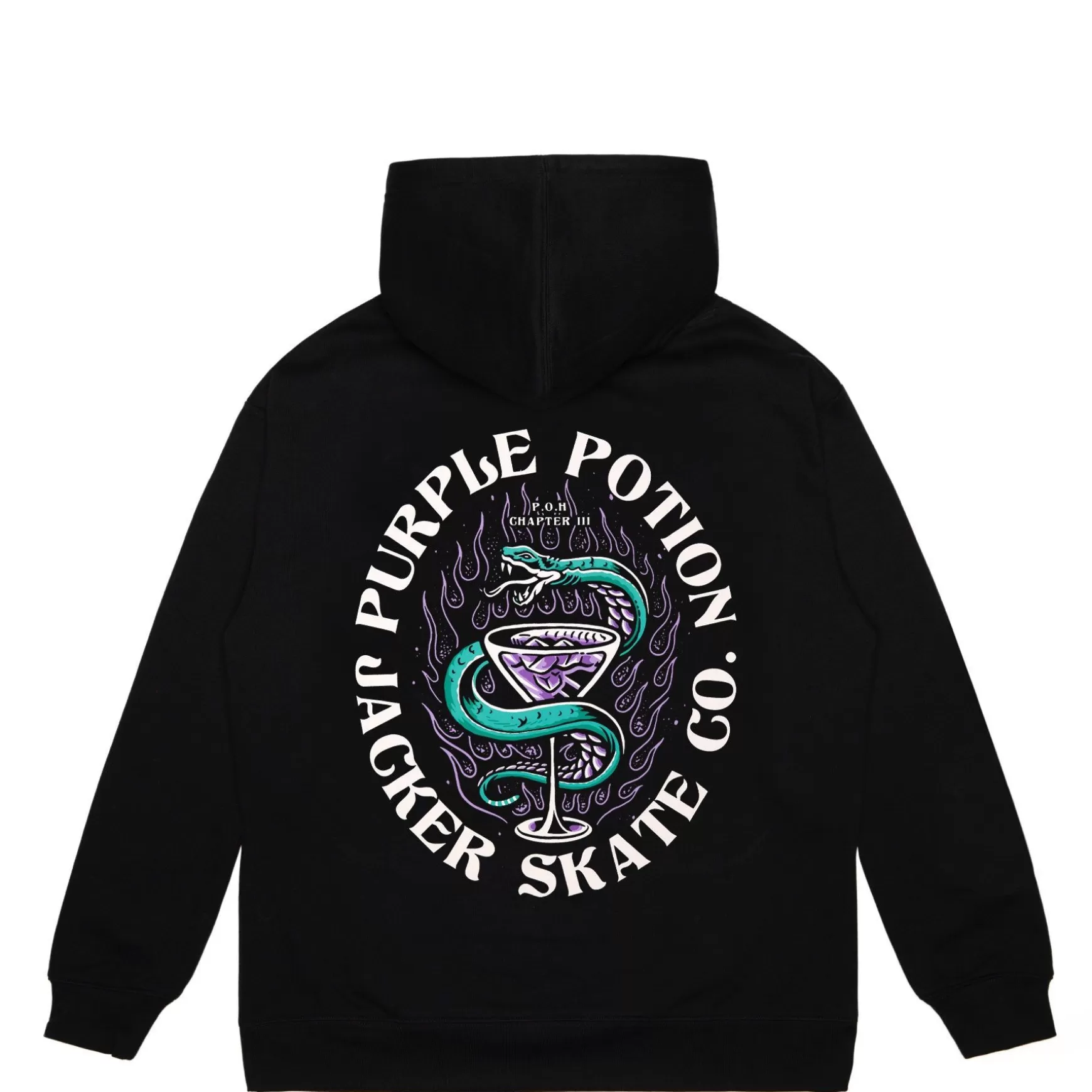 Jacker Sweatshirts>Purple Potion-Hoodie-Black