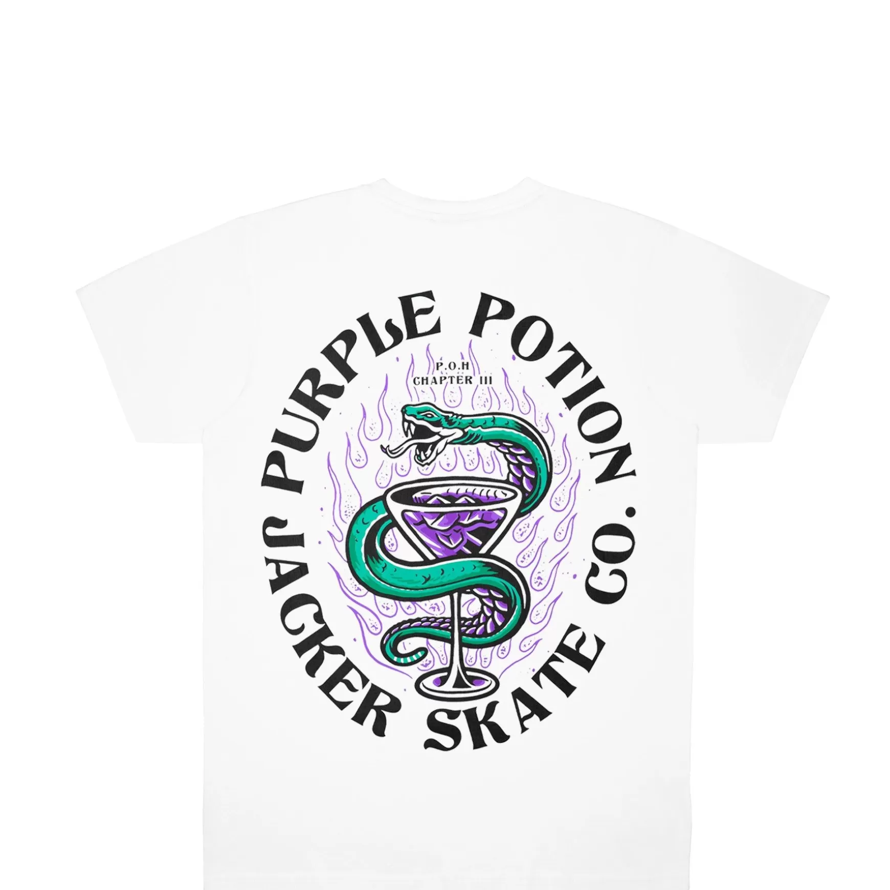 Jacker T-Shirts>Purple Potion-T-Shirt-White