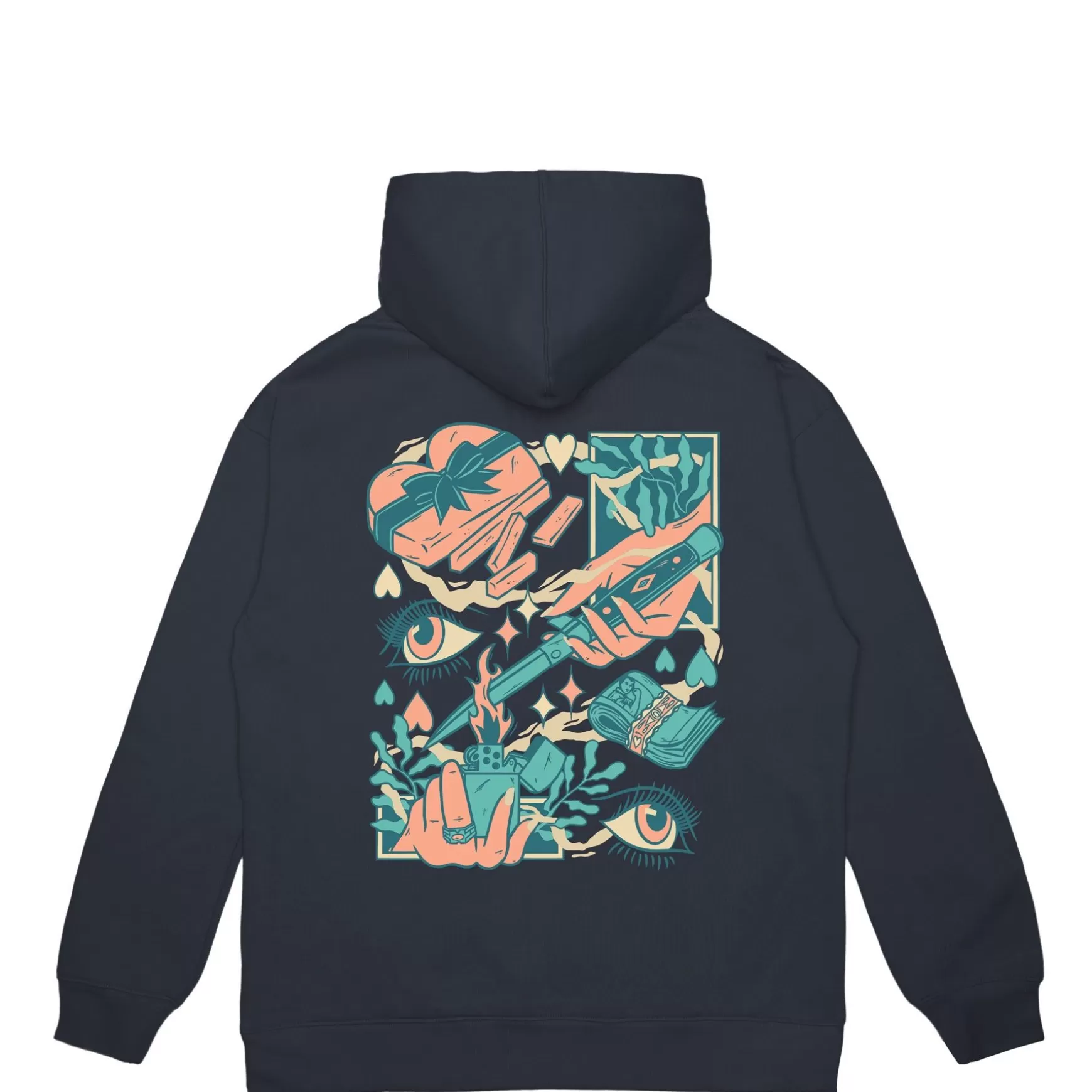 Jacker Sweatshirts>Soulmate-Hoodie-Navy