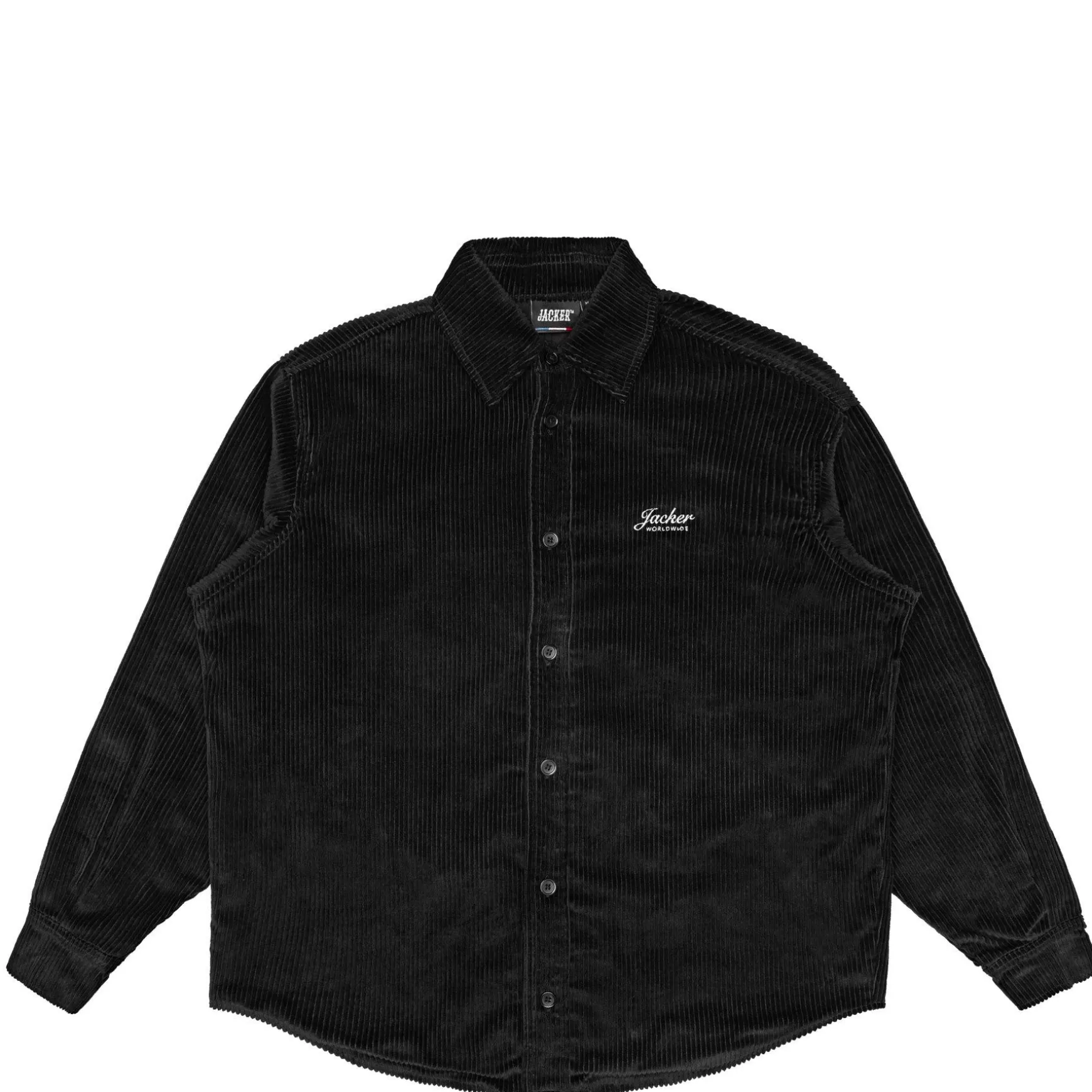 Jacker Shirts>Stork Corduroy-Overshirt-Black