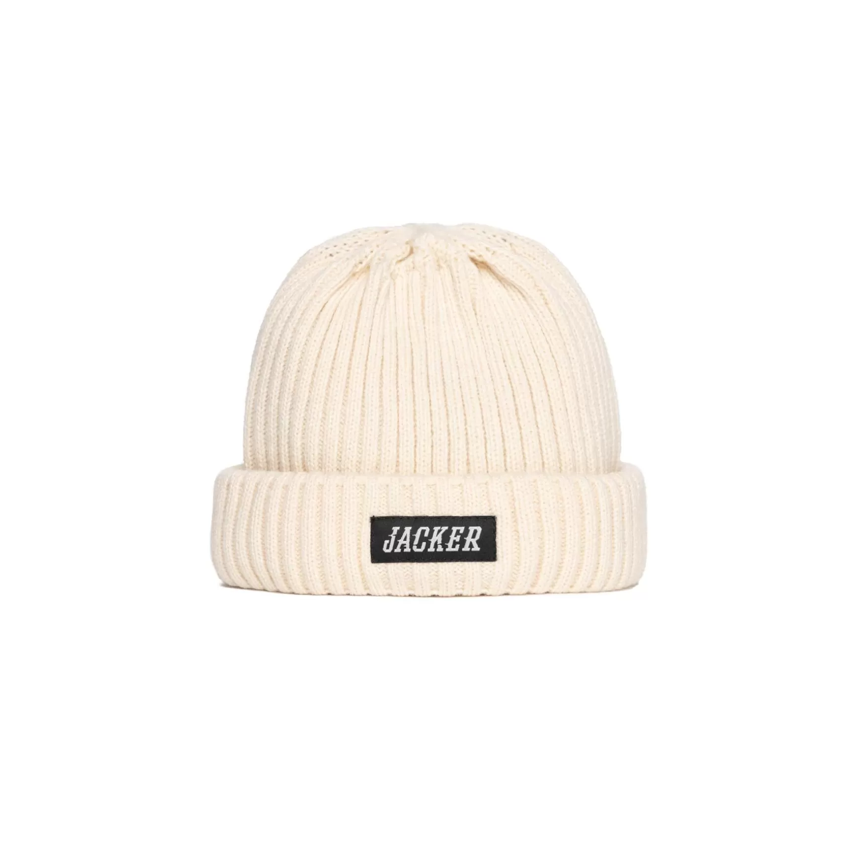 Jacker Headwear>Team Logo-Short Beanie-Beige