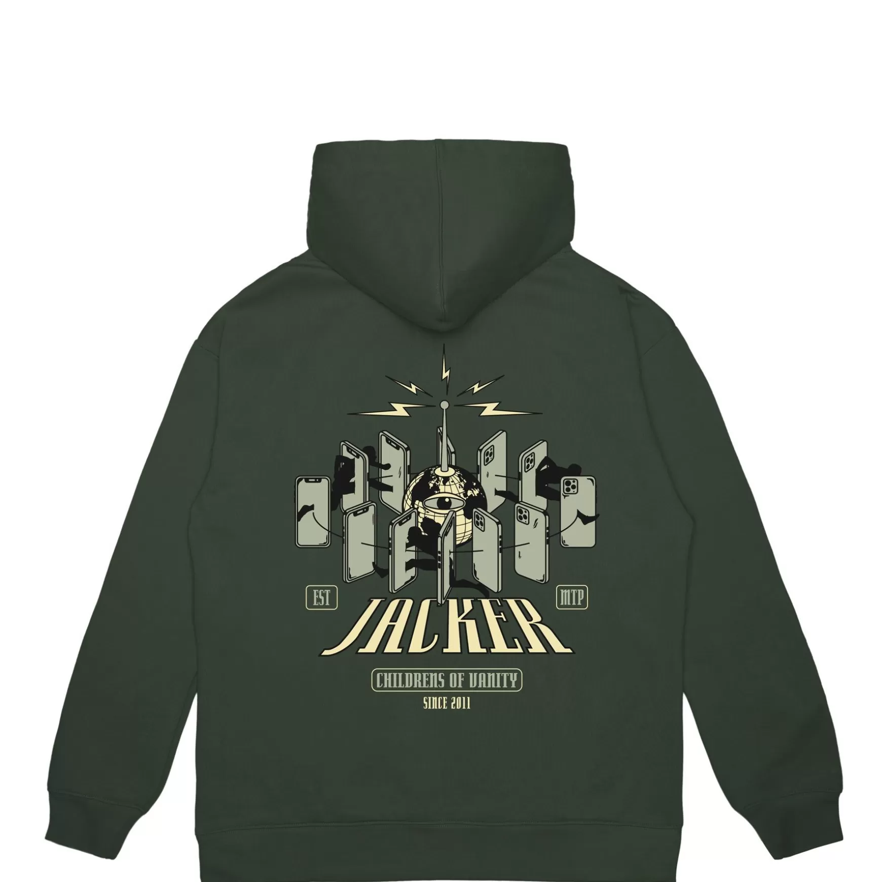 Jacker Sweatshirts>Vanity-Hoodie-Green